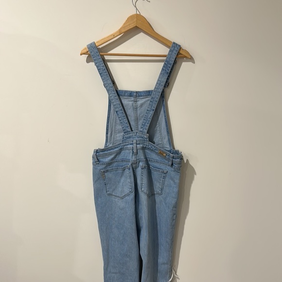 • Paige • Sierra Denim Jean Overalls Distressed LINDON Blue 27 Women’s - Picture 6 of 6